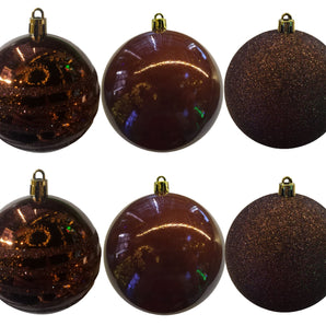 Baubles PVC: 10cm | Dark Brown