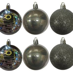 Bauble PVC: 10cm | Silver