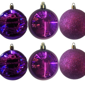 Baubles PVC: 10cm | Purple