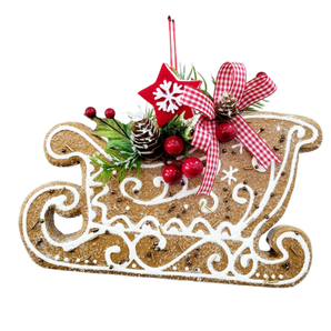 Gingerbread ornament: 16cm | Sleigh