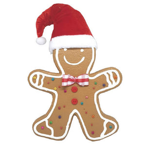 Gingerbread ornament: 35cm | Gingerbread man with hat