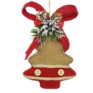 Tree: 15cm | Hessian with Red