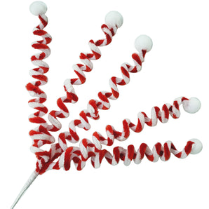 Pick: 60cm | Red and White Twirls