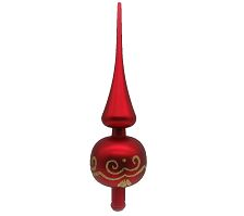 Tree topper: 30cm(H) x 7cm(D) | Finial | Red