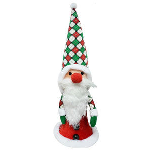 Checkered standing ornament: 54cm | Santa