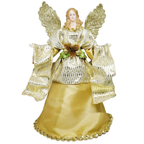 Tree topper: 34cm(H) x 18cm(W) | Angel | Gold