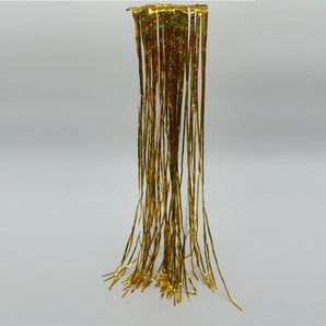 Tinsel rain: 50cm(L) x 20cm(W) | Champagne