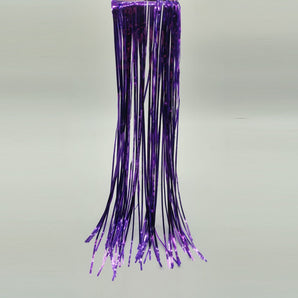 Tinsel rain: 50cm(L) x 20cm(W) | Purple