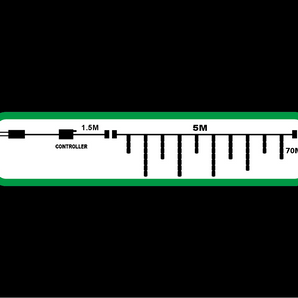 Icicle Light: 5m Warm Wit &amp; Suiwer Wit 