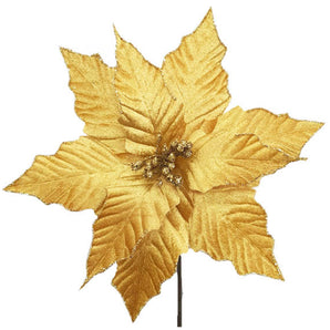 Poinsettia : 28cm | Goud 