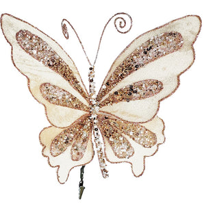 Butterfly clip: 24cm | Champagne