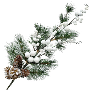 Pick: 70cm | Green branches & White berries