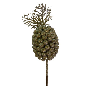 Pick: 20cm | Gold pine cone