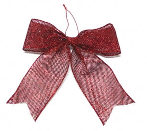 Bow: 26cm(L) x 24cm(W) | Red glitter