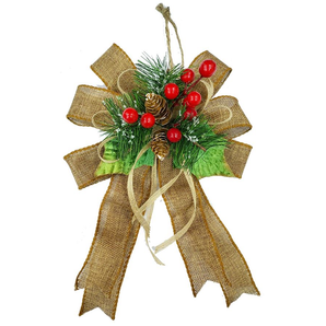 Bow: 30cm | Hessian Bow with berries