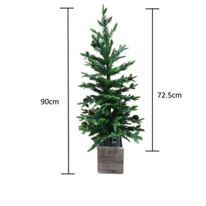 Small Christmas Tree: 90cm | With Pine cones