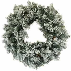 Snowy Wreath: 46cm