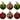 Bauble PVC: 6cm | Red & Lime Decorative