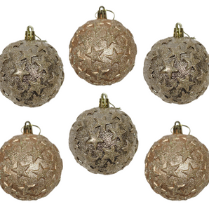 Bauble PVC: 8cm | Champagne Decorative