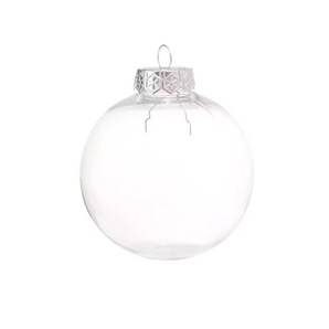 Bauble PVC: 8cm | Clear | Fillable