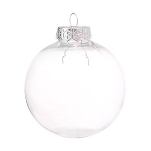 Bauble PVC: 10cm | Clear | Fillable