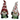 Salt & Pepper Shakers: 12cm(H) | Red Gnomes