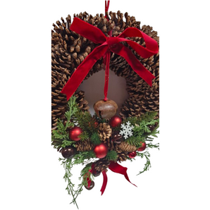 Wreath: 43cm(D) | Pine cones