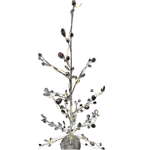 Table Décor: 55cm(H) Silver Crystal tree