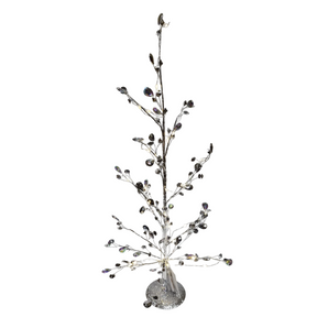 Table Décor: 55cm(H) Silver Crystal tree