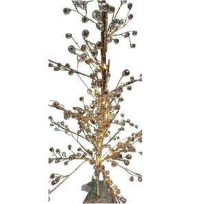 Table Décor: 58cm(H) Gold Crystal tree | Warm White