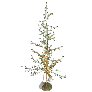 Table Décor: 58cm(H) Gold Crystal tree | Warm White