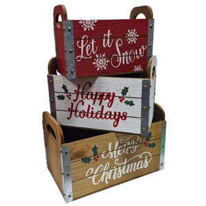 Crates: Festive greetings | Set of 3