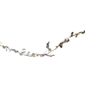 Garland: 1.2m | Silver Crystal | Pure White