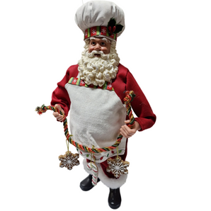 Santa: 28cm | Santa with gingerbread & candy cane