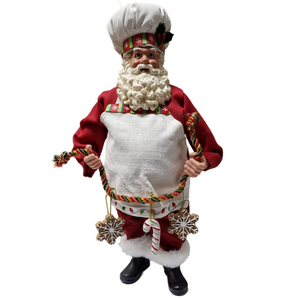 Santa: 28cm | Santa with gingerbread & candy cane