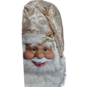 Santa: 80cm | Santa head with Gold hat