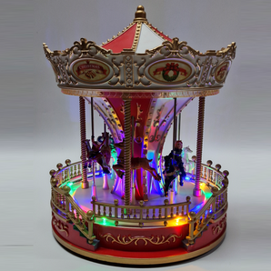 Village: 23cm(D) x 28cm(H) | Merry-go-round