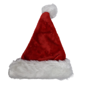 Santa hat: 39cm(L) x 27cm(W) | Red with White fur