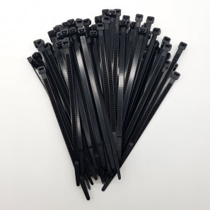 Cabel Ties: 200mm (L) x 7.6mm (W) | Black