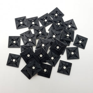 Cable Tie Mounts: 40mm (L) x 40mm (W) | Black