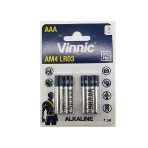 Batteries: Vinnic |  AAA | 4 units