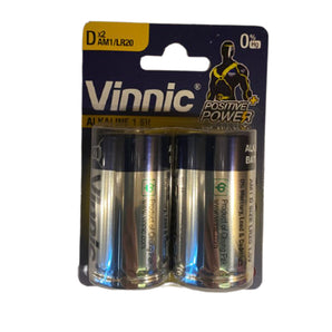 Batteries: Vinnic |  D | 2 units