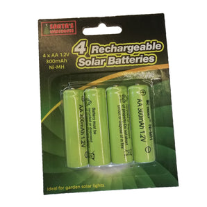 Batteries: Solar |  AA | 4 units