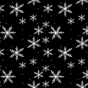 Napkins: Black | White snowflakes