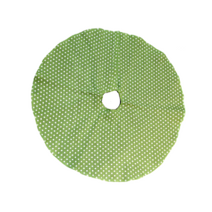 Tree Skirt: Green with White dots |  90cm