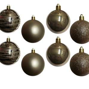 Baubles PVC: 8cm | Champagne