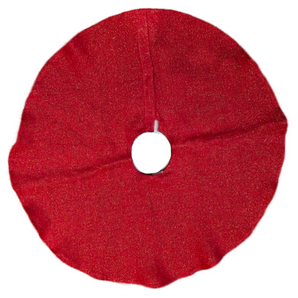 Tree Skirt: Red with Gold glitter | 120cm