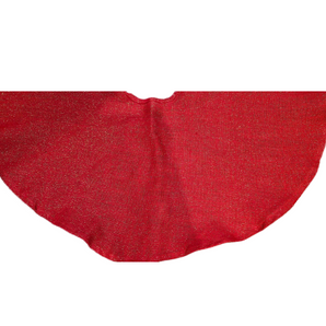 Tree Skirt: Red with Gold glitter | 90cm