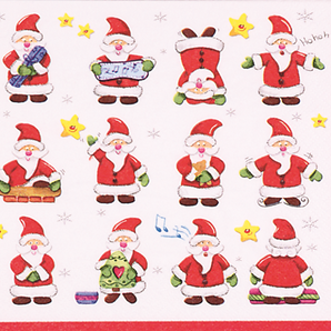 Napkins: Small Santas