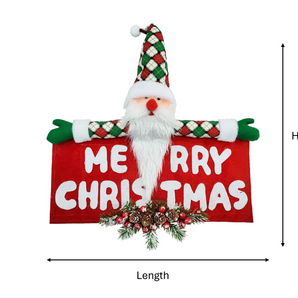 Banier: 43cm(L) x 50cm(B) | Kersvader Geseënde Kersfees 